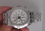 Breitling Chronomat 44 SS White Face Replica Watch for Sale